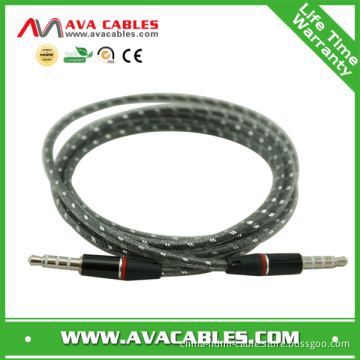 3.5mm 4pole Stereo Audio Cable for iPod/ iPhone Cable